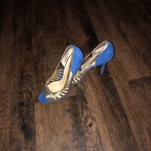 Sexy and comfortable blue suede shoes!
